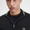 Klassischer Herrenpullover mit halbem Reißverschluss