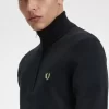 Klassischer Herrenpullover mit halbem Reißverschluss