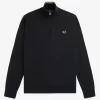 Klassischer Herrenpullover mit halbem Reißverschluss