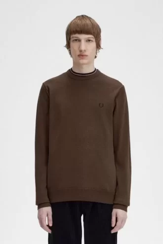 Klassischer Herrenpullover mit Rundhalsausschnitt