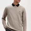 Klassischer Herrenpullover mit Rundhalsausschnitt