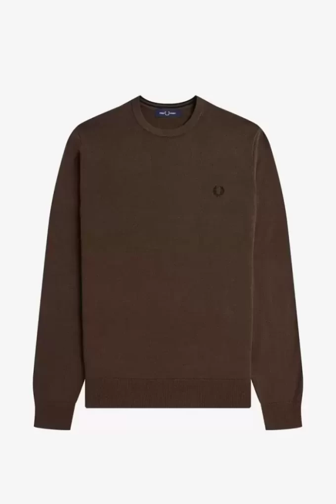 Klassischer Herrenpullover mit Rundhalsausschnitt