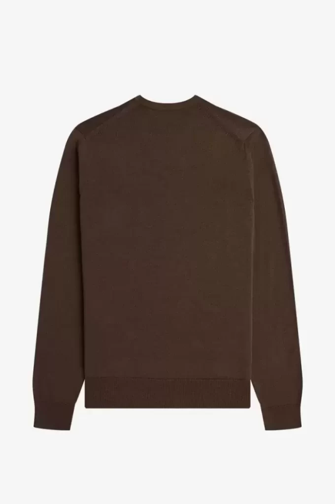 Klassischer Herrenpullover mit Rundhalsausschnitt