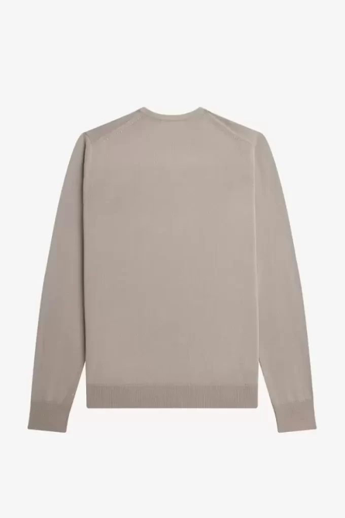 Klassischer Herrenpullover mit Rundhalsausschnitt