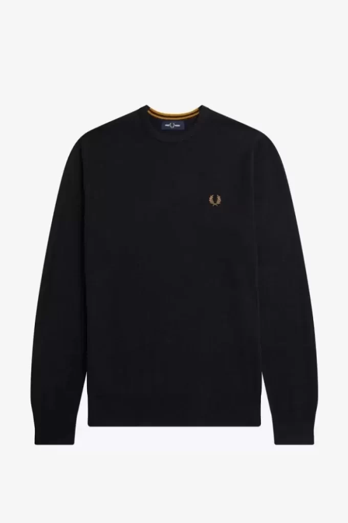 Klassischer Herrenpullover mit Rundhalsausschnitt