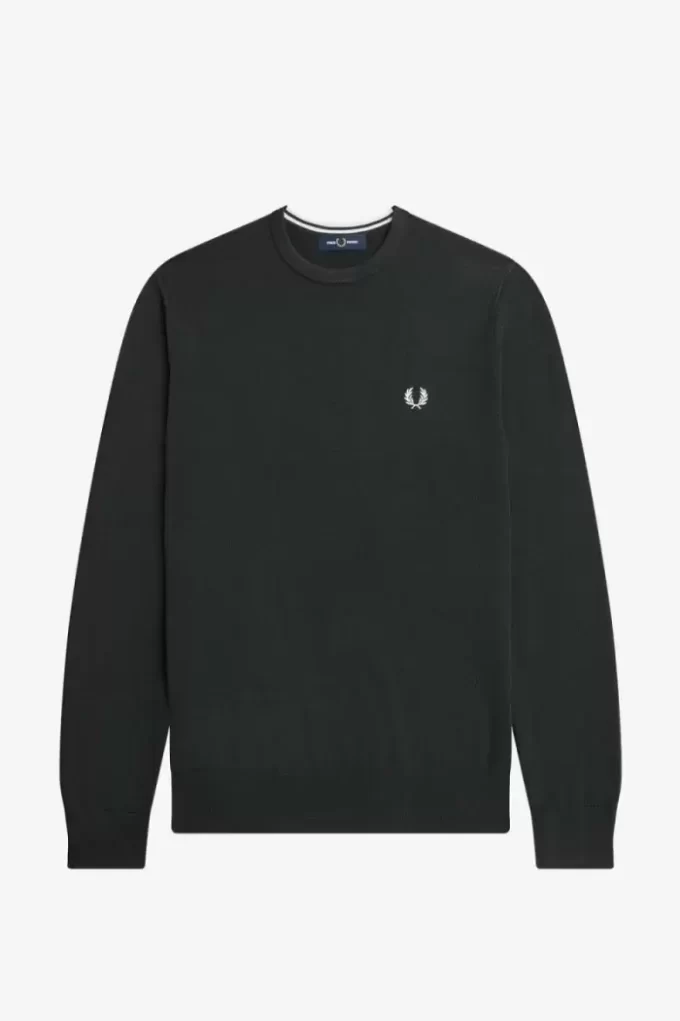 Klassischer Herrenpullover mit Rundhalsausschnitt
