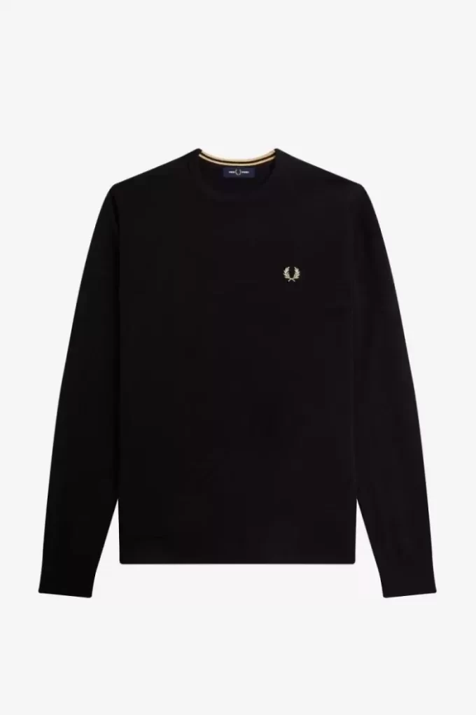 Klassischer Herrenpullover mit Rundhalsausschnitt