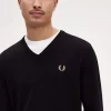 Klassischer Herrenpullover mit V-Ausschnitt
