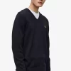 Klassischer Herrenpullover mit V-Ausschnitt