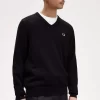 Klassischer Herrenpullover mit V-Ausschnitt