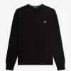Klassischer Herrenpullover mit V-Ausschnitt