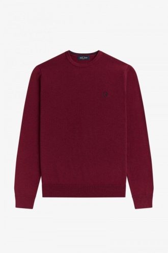 Klassischer Strickpullover mit Rundhalsausschnitt