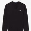Klassischer Strickpullover mit V-Ausschnitt
