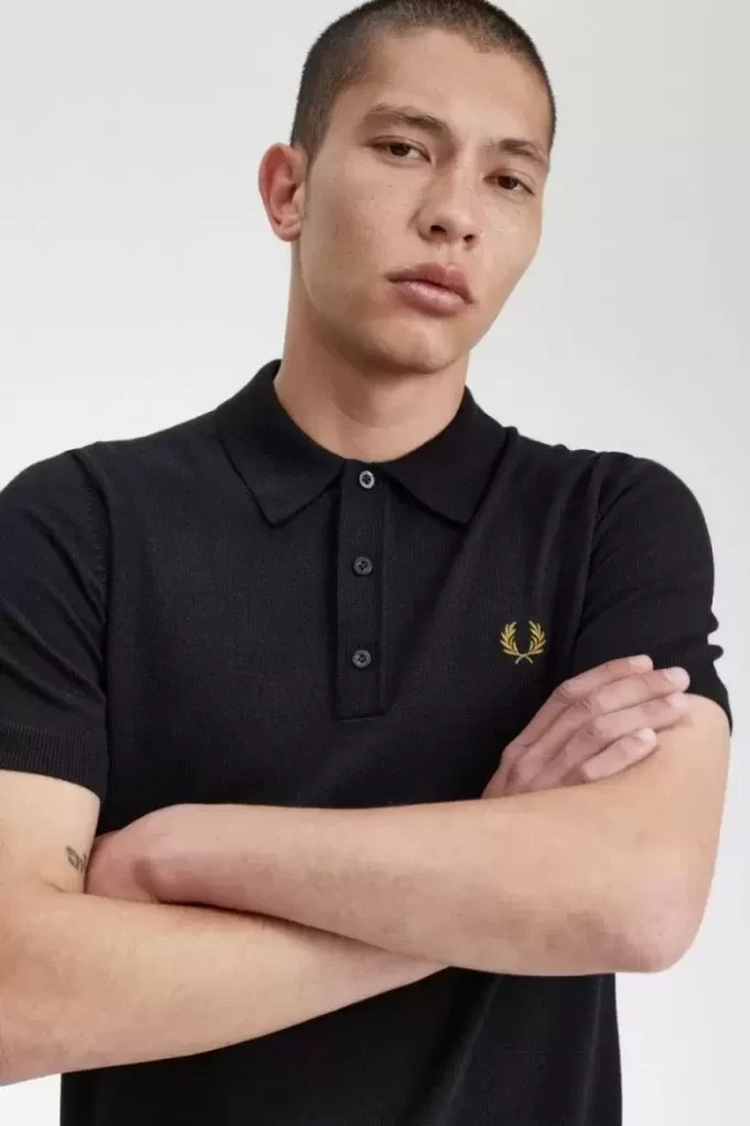 Klassisches Strickhemd für Herren