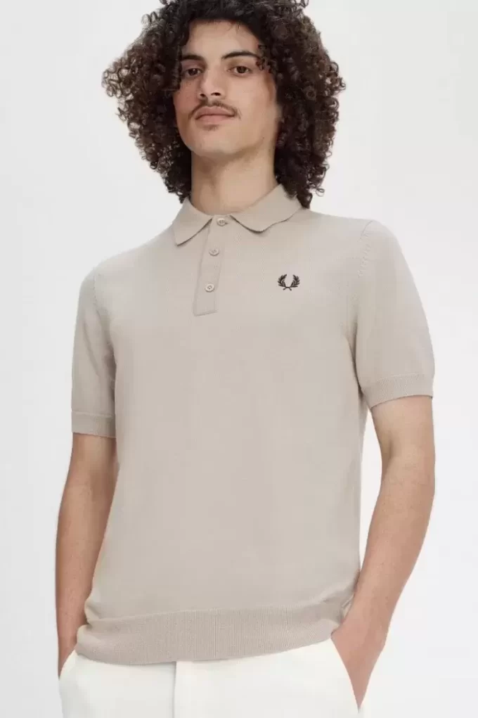 Klassisches Strickhemd für Herren