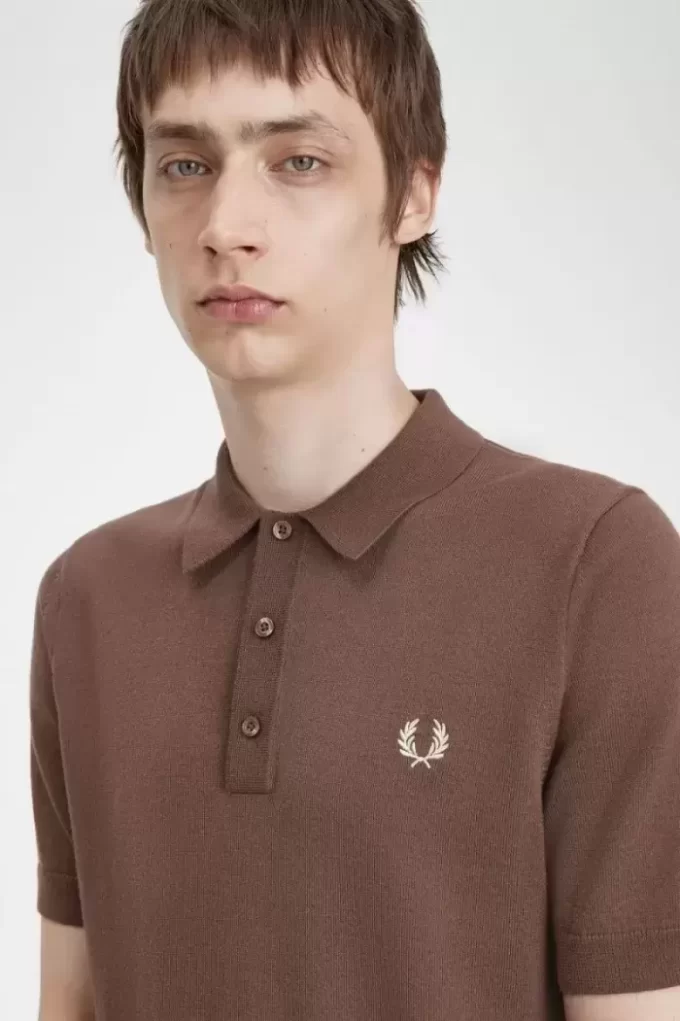 Klassisches Strickhemd für Herren