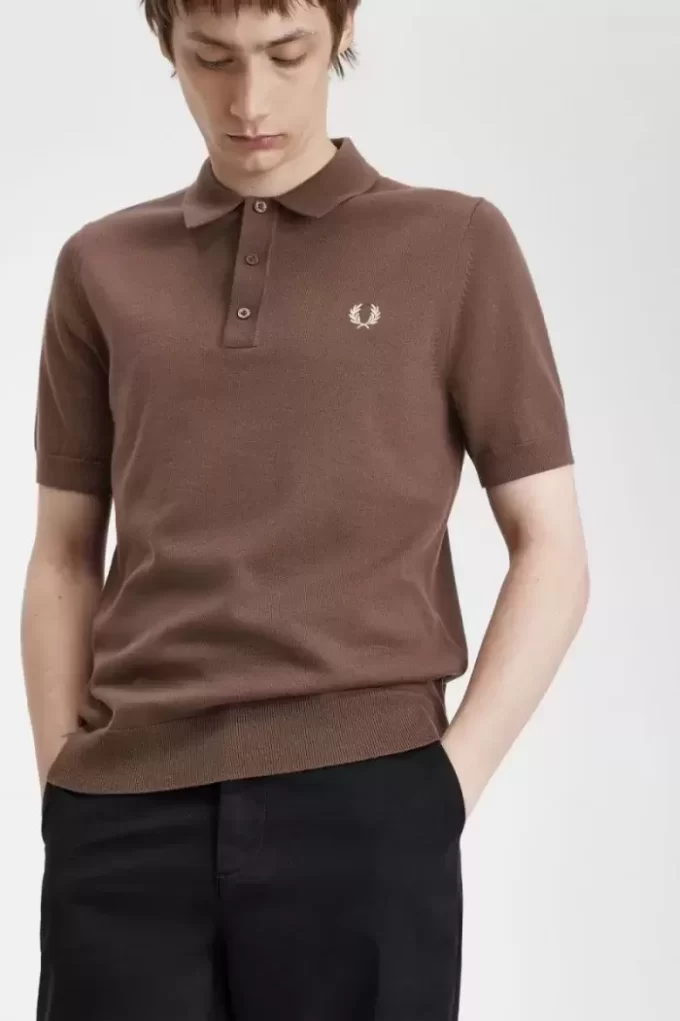 Klassisches Strickhemd für Herren