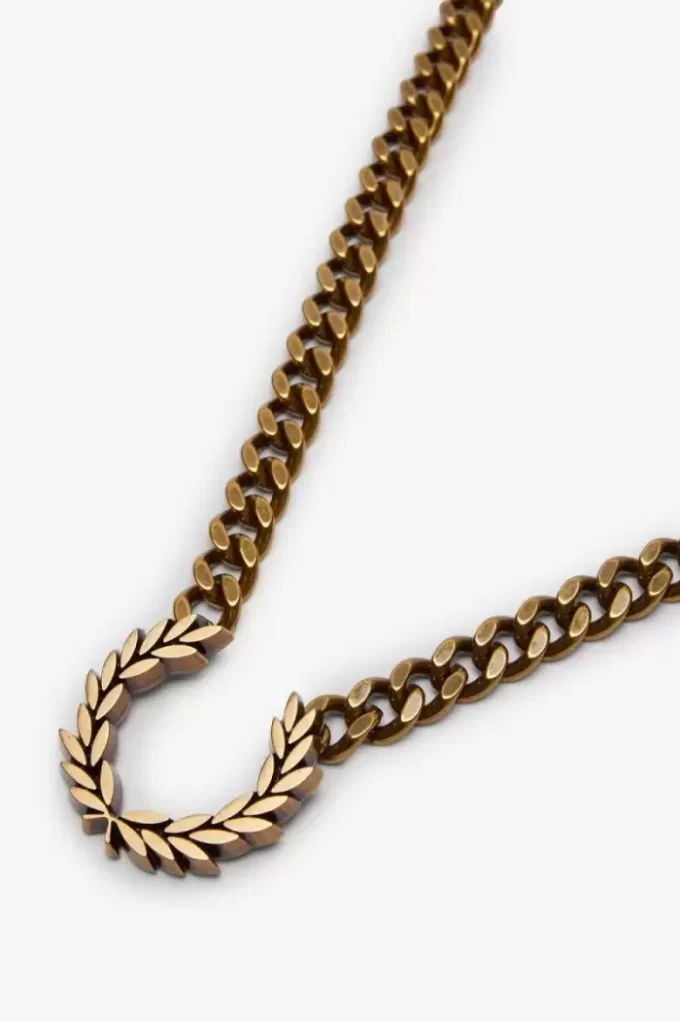 Klobige Lorbeerkranz-Halskette Damenschmuck