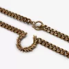 Klobige Lorbeerkranz-Halskette Damenschmuck