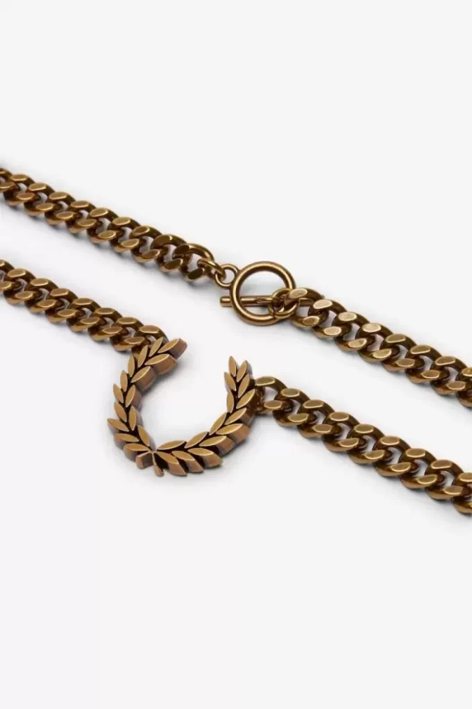 Klobige Lorbeerkranz-Halskette Damenschmuck