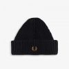 Kurze gerippte Beanie