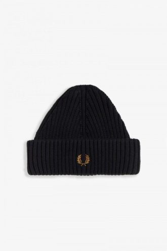 Kurze gerippte Beanie