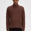 Langarm-Poloshirt aus Baumwolle mit Wabenmuster für Herren