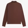 Langarm-Poloshirt aus Baumwolle mit Wabenmuster für Herren