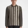Langarm-Poloshirt mit Farbverlaufsstreifen für Herren