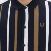 Langarm-Poloshirt mit Farbverlaufsstreifen für Herren