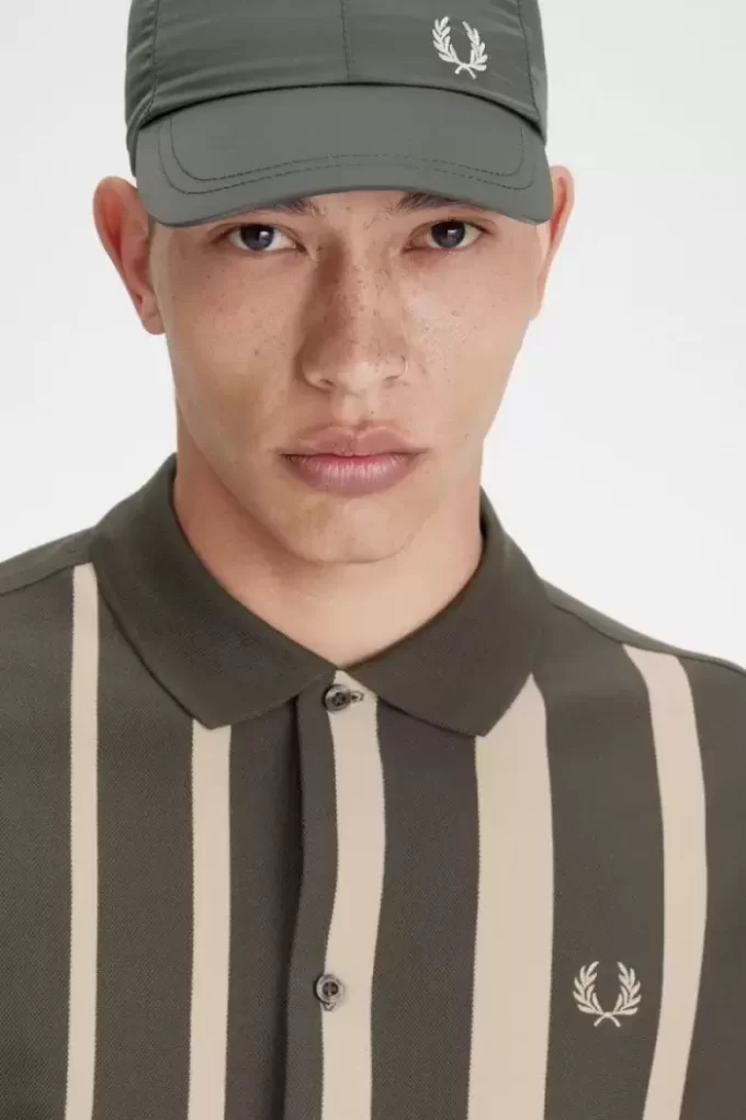 Langarm-Poloshirt mit Farbverlaufsstreifen für Herren