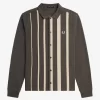Langarm-Poloshirt mit Farbverlaufsstreifen für Herren