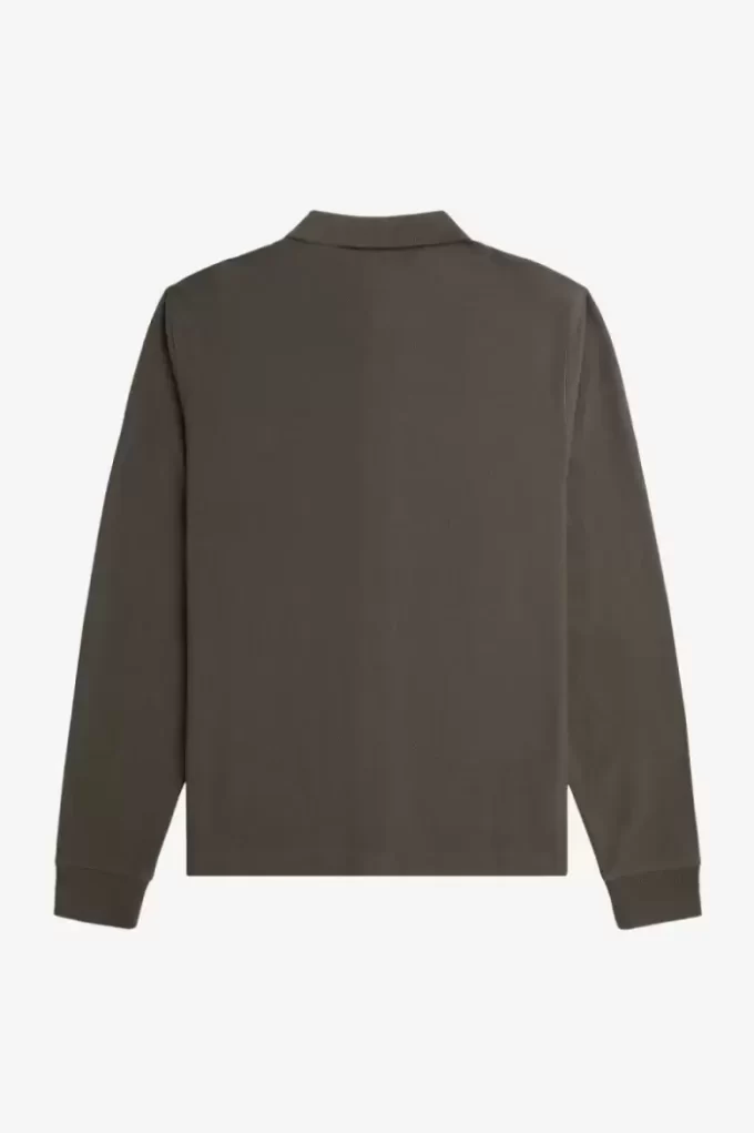 Langarm-Poloshirt mit Farbverlaufsstreifen für Herren