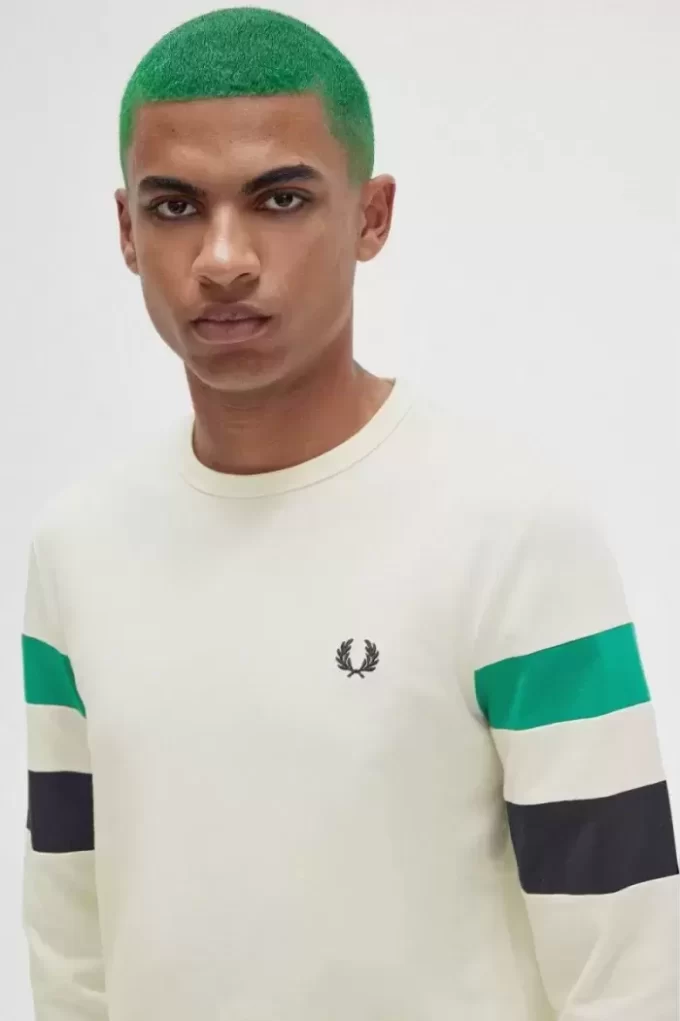 Langarm-T-Shirt mit Bahnenärmeln für Herren