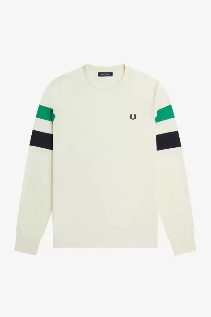 Langarm-T-Shirt mit Bahnenärmeln für Herren