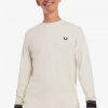 Langarm-T-Shirts mit gestreiften Manschetten