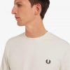 Langarm-T-Shirts mit gestreiften Manschetten