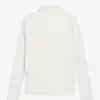 Langärmliges geripptes Damen-Poloshirt