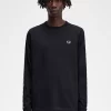 Langärmliges Herren-T-Shirt mit Klebestreifen