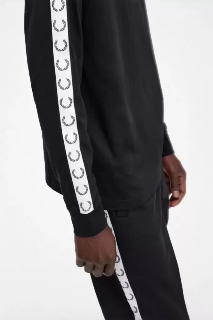Langärmliges Herren-T-Shirt mit Klebestreifen