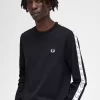 Langärmliges Herren-T-Shirt mit Klebestreifen