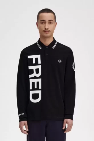 Langärmliges Herrenhemd mit auffälliger Grafik