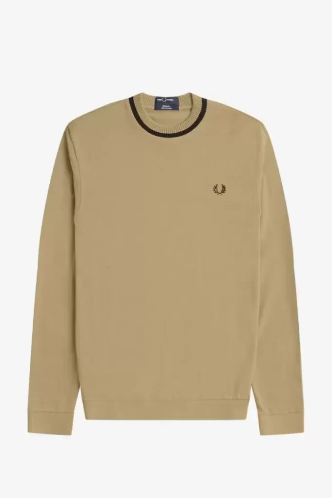 Langärmliges Piqué-T-Shirt für Herren