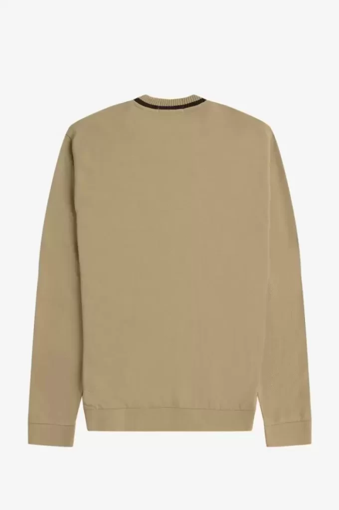 Langärmliges Piqué-T-Shirt für Herren