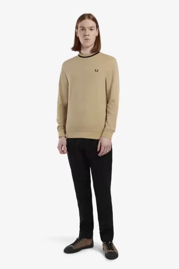 Langärmliges Piqué-T-Shirt für Herren