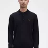 Langärmliges Strickhemd für Herren