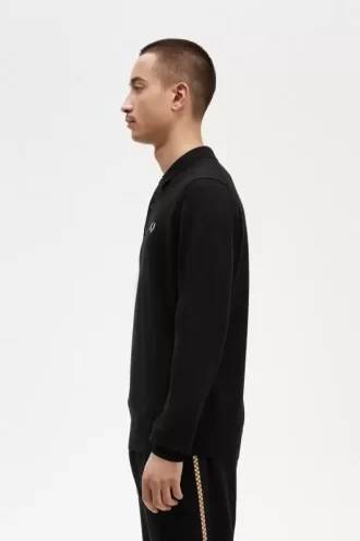 Langärmliges Strickhemd für Herren