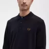 Langärmliges Strickhemd für Herren