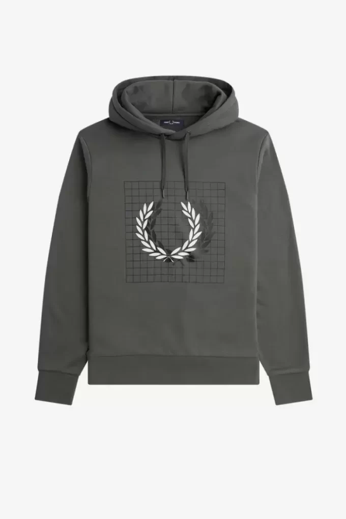 Laurel Wreath Grid Kapuzenpullover für Herren