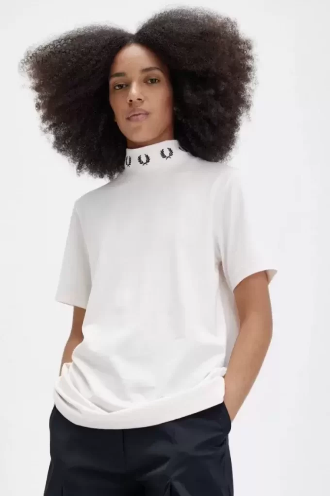 Laurel Wreath High Neck Damen T-Shirt